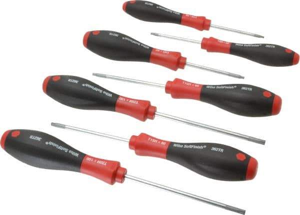 Wiha - 7 Piece TR7 to TR25 Ergonomic Handle Torx Driver Set - TR7, TR8, TR9, TR10, TR15, TR20, TR25 - Best Tool & Supply