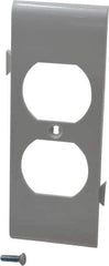 Pass & Seymour - 1 Gang, 4.9062 Inch Long x 1-13/16 Inch Wide, Sectional Wall Plate - Duplex Outlet Center Panel, White, Nylon - Best Tool & Supply