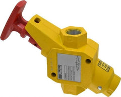 Parker - 3/4" NPT Safety Lockout Valve - 3-Way, 2 Position, Handle, 9.5 CV Rate, 250 Max psi & 160°F Max Temp - Best Tool & Supply