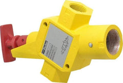 Parker - 1" NPT Safety Lockout Valve - 3-Way, 2 Position, Handle, 9.5 CV Rate, 250 Max psi & 160°F Max Temp - Best Tool & Supply