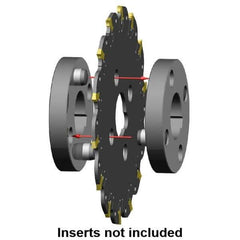 Kennametal - Arbor Hole Connection, 1/16" Cutting Width, 1.378" Depth of Cut, 125mm Cutter Diam, 1.2598" Hole Diam, 11 Tooth Indexable Slotting Cutter - KVNS Toolholder, 3.900 Insert - Best Tool & Supply