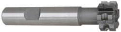 Whitney Tool Co. - 5/16" Radius, 5/8" Circle Diam, 1-3/4" Cutter Diam, 1-1/8" Cutting Width, Shank Connection, Concave Radius Cutter - 3/4" Shank Diam, 4" OAL, Carbide-Tipped, Uncoated, Profile Ground, 6 Teeth, Weldon Flat - Best Tool & Supply