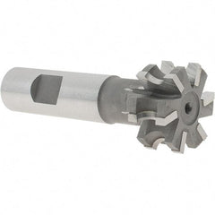 Whitney Tool Co. - 5/32" Radius, 5/16" Circle Diam, 1-5/16" Cutter Diam, 5/8" Cutting Width, Shank Connection, Concave Radius Cutter - 3/4" Shank Diam, 3-1/2" OAL, Carbide-Tipped, Uncoated, Profile Ground, 6 Teeth, Weldon Flat - Best Tool & Supply