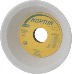 Norton - 6" Diam, 1-1/4" Hole Size, 2" Overall Thickness, 46 Grit, Type 11 Tool & Cutter Grinding Wheel - Coarse Grade, Aluminum Oxide, K Hardness, Vitrified Bond, 3,820 RPM - Best Tool & Supply