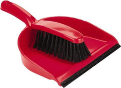 PRO-SOURCE - 9" Wide Handheld Dustpan with Brush - Plastic Body, 5" Plastic Handle - Best Tool & Supply