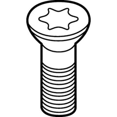 Kennametal - Torx Cap Screw for Indexable Roughing - M4 Thread, For Use with Inserts - Best Tool & Supply