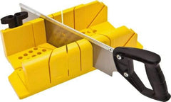 Stanley - 22.5°, 45°, 60°, 90° Miter Saw Miter Box & Saw - 4-1/4" Box Width x 18-1/4" Box Length - Best Tool & Supply