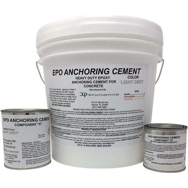 Made in USA - 256 oz Pail Two Part Epoxy - 1440 min Working Time, 15,000 psi Shear Strength - Best Tool & Supply