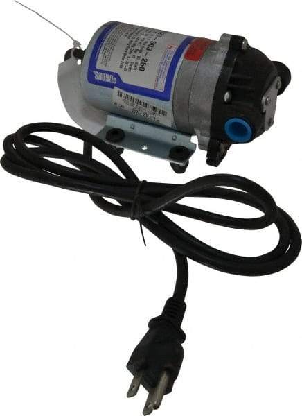 Pentair - 1/10 HP, 3/8 Inlet Size, 3/8 Outlet Size, ByPass, Diaphragm Spray Pump - 115 Input Voltage, Polypropylene, 1.40 Max GPM - Best Tool & Supply