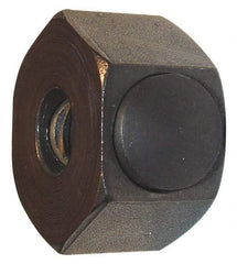 Morton Machine Works - 5/8-11 UNC Steel Right Hand Push Button Hex Nut - 1-3/8" Across Flats, 1-1/8" High, Black Oxide Finish - Best Tool & Supply