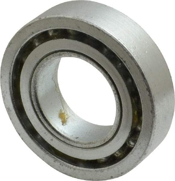 Value Collection - 1" Bore Diam, 2" OD, Open Unground Full Complement Radial Ball Bearing - 1/2" Wide, 1 Row, Round Bore, 1,384 Lb Dynamic Capacity - Best Tool & Supply