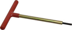 Made in USA - 3/16" Hex, T-Handle, Hex Key - 6" OAL, Chromalloy Steel, Inch System of Measurement - Best Tool & Supply