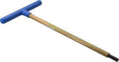 Made in USA - 8mm Hex, T-Handle, Hex Key - 12" OAL, Chromalloy Steel, Metric System of Measurement - Best Tool & Supply