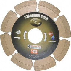 Core Cut - 4" Diam, 20mm Arbor Hole Diam, Wet & Dry Cut Saw Blade - Diamond-Tipped, Standard Round Arbor - Best Tool & Supply