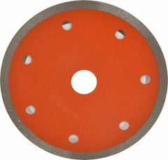 Core Cut - 4" Diam, 5/8" Arbor Hole Diam, Wet & Dry Cut Saw Blade - Diamond-Tipped, Standard Round Arbor - Best Tool & Supply