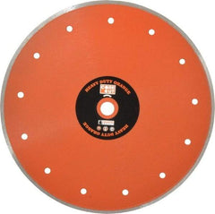 Core Cut - 10" Diam, 5/8" Arbor Hole Diam, Wet & Dry Cut Saw Blade - Diamond-Tipped, Standard Round Arbor - Best Tool & Supply