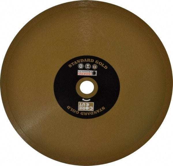 Core Cut - 8" Diam, 5/8" Arbor Hole Diam, Wet & Dry Cut Saw Blade - Diamond-Tipped, Standard Round Arbor - Best Tool & Supply