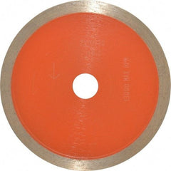 Core Cut - 4" Diam, 5/8" Arbor Hole Diam, Wet & Dry Cut Saw Blade - Diamond-Tipped, Standard Round Arbor - Best Tool & Supply