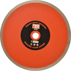 Core Cut - 7" Diam, 5/8" Arbor Hole Diam, Wet & Dry Cut Saw Blade - Diamond-Tipped, Standard Round Arbor - Best Tool & Supply