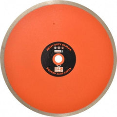 Core Cut - 10" Diam, 5/8" Arbor Hole Diam, Wet & Dry Cut Saw Blade - Diamond-Tipped, Standard Round Arbor - Best Tool & Supply