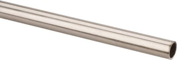 Made in USA - 6' Long, 1/2" OD, 304 Stainless Steel Tube - 0.035" Wall Thickness - Best Tool & Supply