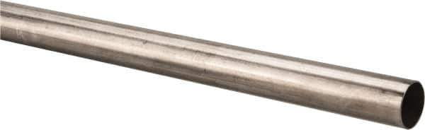 Made in USA - 6' Long, 1" OD, 304 Stainless Steel Tube - 0.035" Wall Thickness - Best Tool & Supply