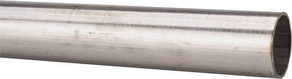 Made in USA - 6' Long, 1-1/2" OD, 304 Stainless Steel Tube - 0.065" Wall Thickness - Best Tool & Supply