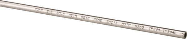 Value Collection - 6' Long, 5/16" OD, 304 Stainless Steel Tube - 0.035" Wall Thickness - Best Tool & Supply