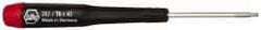 Wiha - T6 Torx Driver - 1-9/16" Blade Length, 4-3/4" OAL, Tapered Handle - Best Tool & Supply