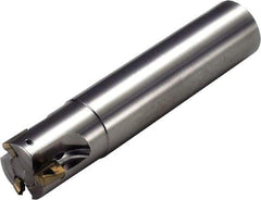 Kyocera - 35mm Cut Diam, 15.7mm Max Depth of Cut, 32mm Shank Diam, 250mm OAL, Indexable Square Shoulder End Mill - BDMT 1704 Inserts, Cylindrical Shank, 90° Lead Angle, Through Coolant - Best Tool & Supply