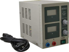 Extech - 54 Watt, 3 Amp, 18 VDC Output, Benchtop Power Supply - 1 Output, LCD Display - Best Tool & Supply