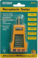 Extech - Receptacle Tester - LED Display - Best Tool & Supply