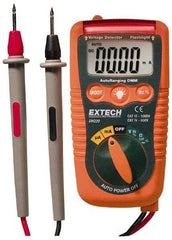 Extech - DM220, CAT IV, 600 VAC/VDC, Digital Auto Ranging Multimeter - 40 mOhm, Measures Voltage, Current, Frequency, Resistance - Best Tool & Supply