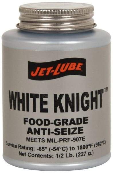 Jet-Lube - 1 Lb Can General Purpose Anti-Seize Lubricant - Aluminum, -65 to 1,800°F, White, Food Grade, Water Resistant - Best Tool & Supply