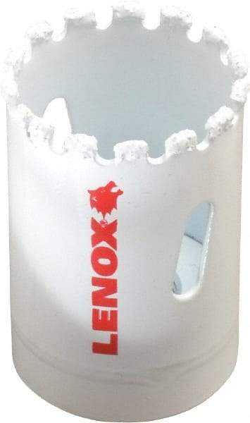 Lenox - 1-3/8" Diam, 1-5/8" Cutting Depth, Hole Saw - Carbide Grit Saw, Gulleted Edge - Best Tool & Supply