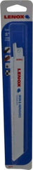 Lenox - 8" Long x 3/4" Thick, Carbide Reciprocating Saw Blade - Straight Profile, Continuous Edge, Universal Shank - Best Tool & Supply