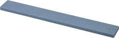 Norton - 80 Grit Aluminum Oxide Rectangular Polishing Stone - Medium Grade, 1" Wide x 8" Long x 1/4" Thick - Best Tool & Supply