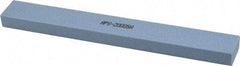 Norton - 80 Grit Aluminum Oxide Rectangular Polishing Stone - Medium Grade, 1" Wide x 8" Long x 1/2" Thick - Best Tool & Supply