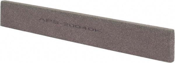 Norton - 120 Grit Aluminum Oxide Rectangular Polishing Stone - Fine Grade, 1" Wide x 8" Long x 1/4" Thick - Best Tool & Supply