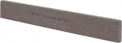 Norton - 120 Grit Aluminum Oxide Rectangular Polishing Stone - Fine Grade, 1" Wide x 8" Long x 1/4" Thick - Best Tool & Supply