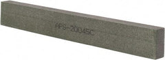 Norton - 120 Grit Aluminum Oxide Rectangular Polishing Stone - Fine Grade, 1" Wide x 8" Long x 1/2" Thick - Best Tool & Supply