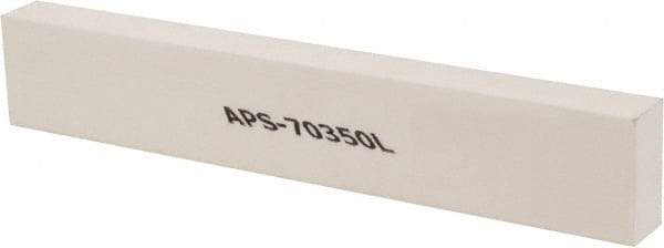 Made in USA - 320 Grit Aluminum Oxide Rectangular Polishing Stone - Extra Fine Grade, 1" Wide x 6" Long x 1/2" Thick - Best Tool & Supply