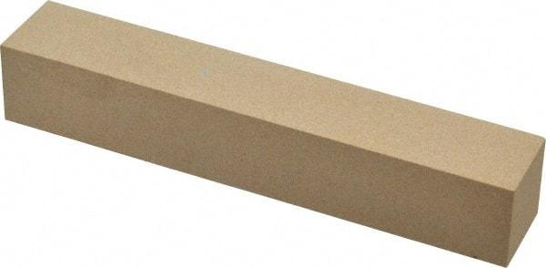 Made in USA - 400 Grit Aluminum Oxide Square Polishing Stone - Super Fine Grade, 1" Wide x 6" Long x 1" Thick - Best Tool & Supply