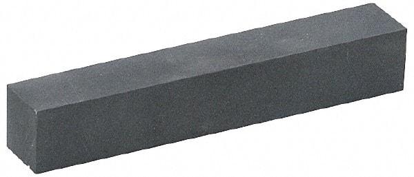 Norton - 320 Grit Silicon Carbide Square Polishing Stone - Extra Fine Grade, 1/4" Wide x 6" Long x 1/4" Thick - Best Tool & Supply