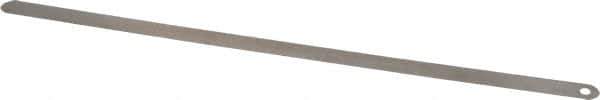 Starrett - 0.0015 Inch Thick x 1/2 Inch Wide x 12 Inch Leaf Length, Parallel Feeler Gage - Tempered Steel - Best Tool & Supply