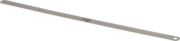 Starrett - 0.0025 Inch Thick x 1/2 Inch Wide x 12 Inch Leaf Length, Parallel Feeler Gage - Tempered Steel - Best Tool & Supply