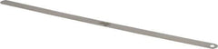 Starrett - 0.0025 Inch Thick x 1/2 Inch Wide x 12 Inch Leaf Length, Parallel Feeler Gage - Tempered Steel - Best Tool & Supply