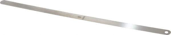 Starrett - 0.003 Inch Thick x 1/2 Inch Wide x 12 Inch Leaf Length, Parallel Feeler Gage - Tempered Steel - Best Tool & Supply