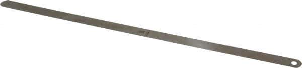 Starrett - 0.004 Inch Thick x 1/2 Inch Wide x 12 Inch Leaf Length, Parallel Feeler Gage - Tempered Steel - Best Tool & Supply