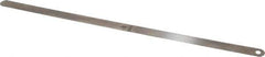 Starrett - 0.005 Inch Thick x 1/2 Inch Wide x 12 Inch Leaf Length, Parallel Feeler Gage - Tempered Steel - Best Tool & Supply